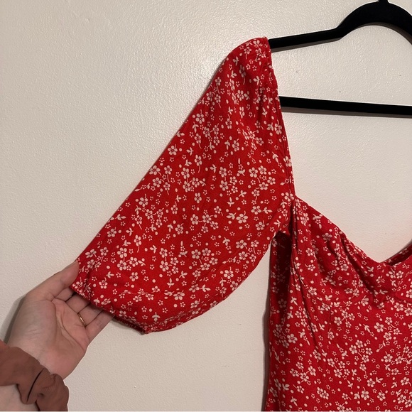 Reformation Kopa Mini Dress in Merci Red Floral size 2 - Picture 5 of 9